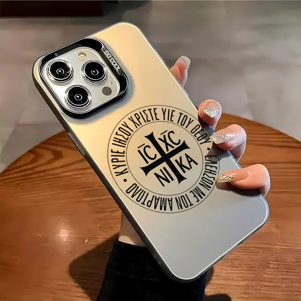 Coque IC XC NIKA pour iPhone 16 Pro Max 15 / 14 / 13 / 12 / XS / Plus/ 11 Mat