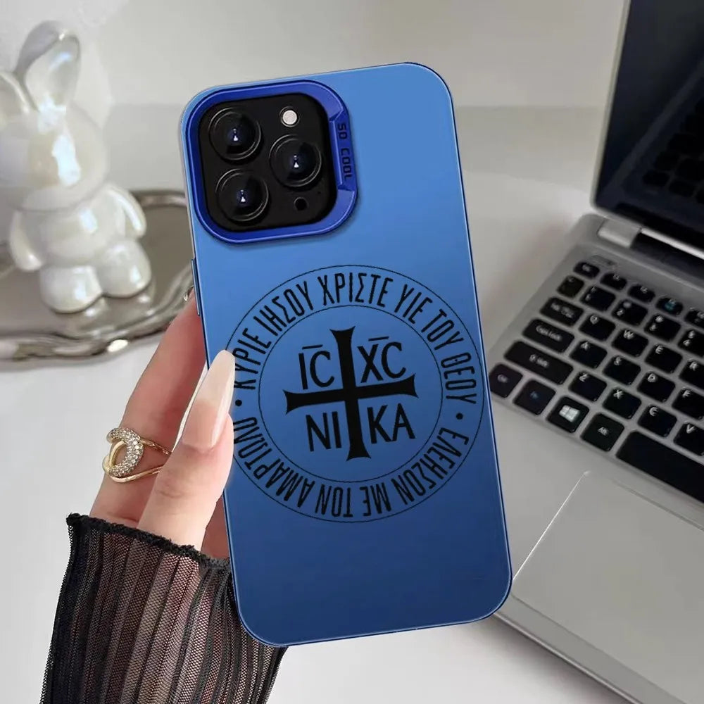 Coque IC XC NIKA pour iPhone 16 Pro Max 15 / 14 / 13 / 12 / XS / Plus/ 11 Mat