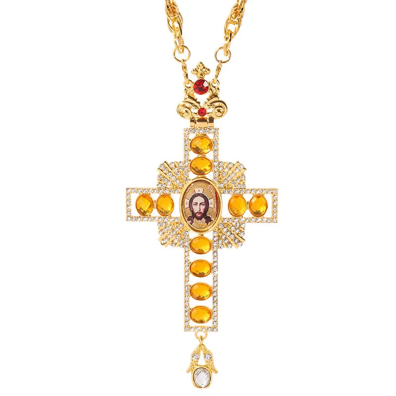 Croix Pectorale Icône Sainte Face de Jesus