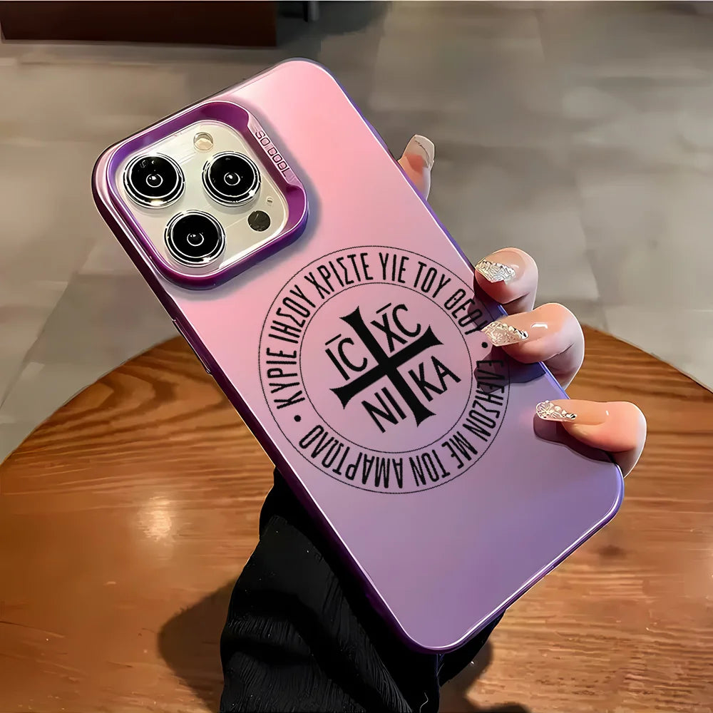 Coque IC XC NIKA pour iPhone 16 Pro Max 15 / 14 / 13 / 12 / XS / Plus/ 11 Mat