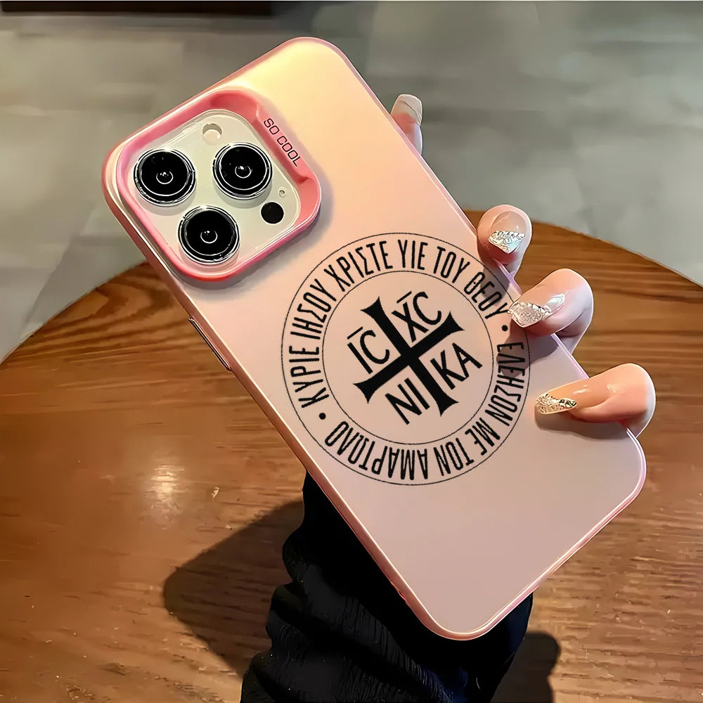 Coque IC XC NIKA pour iPhone 16 Pro Max 15 / 14 / 13 / 12 / XS / Plus/ 11 Mat