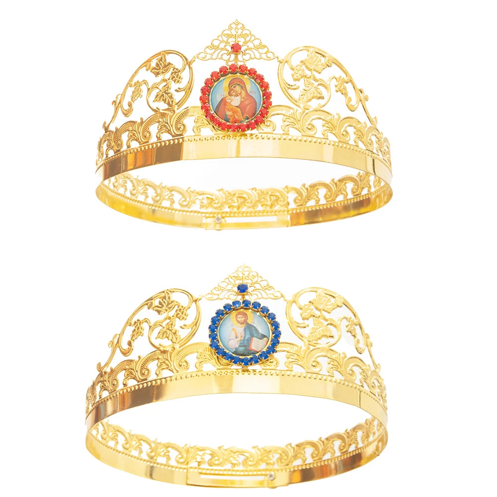 Set de couronnes pour mariage orthodoxe