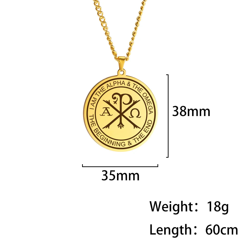 Greek Orthodox Alpha Omega Collier