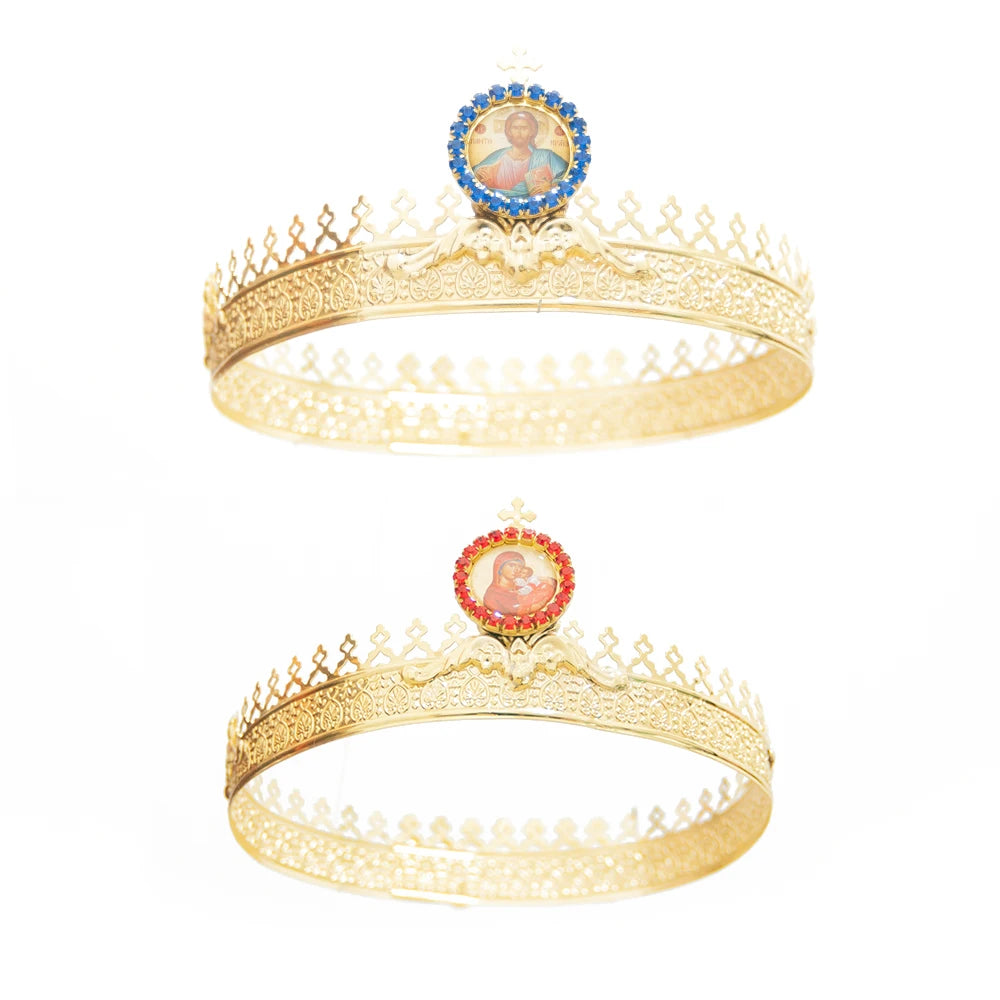 Set de couronnes pour mariage orthodoxe