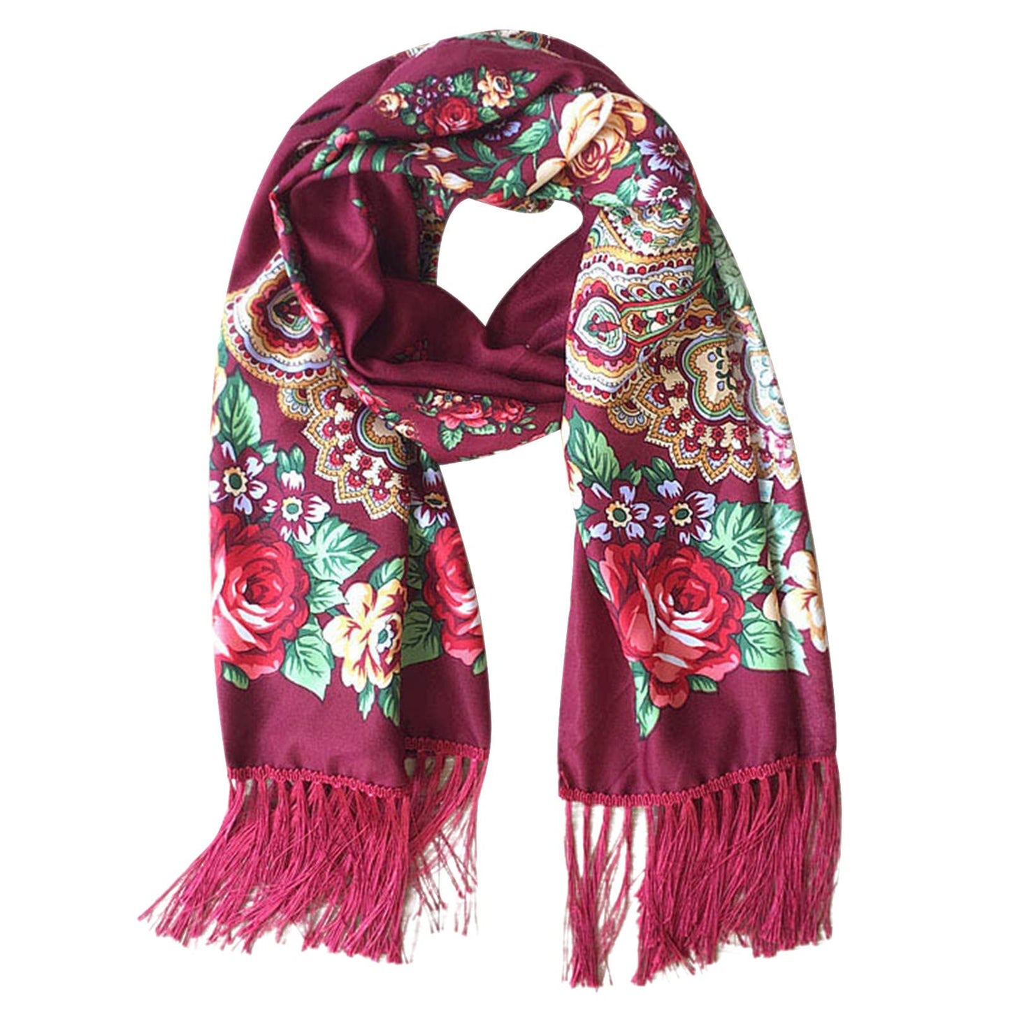 Foulard femme de style slave, plusieurs coloris