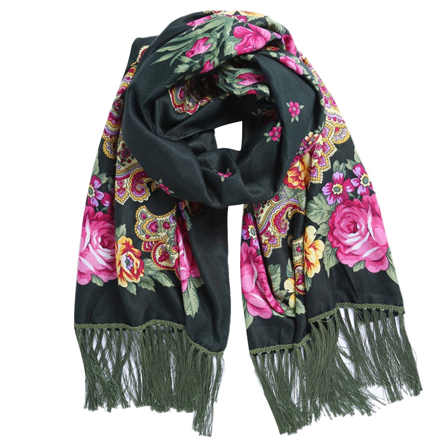 Foulard femme de style slave, plusieurs coloris