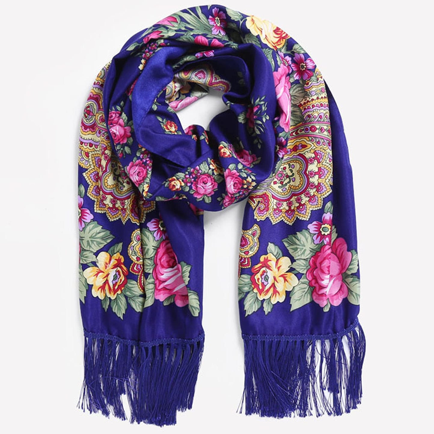 Foulard femme de style slave, plusieurs coloris