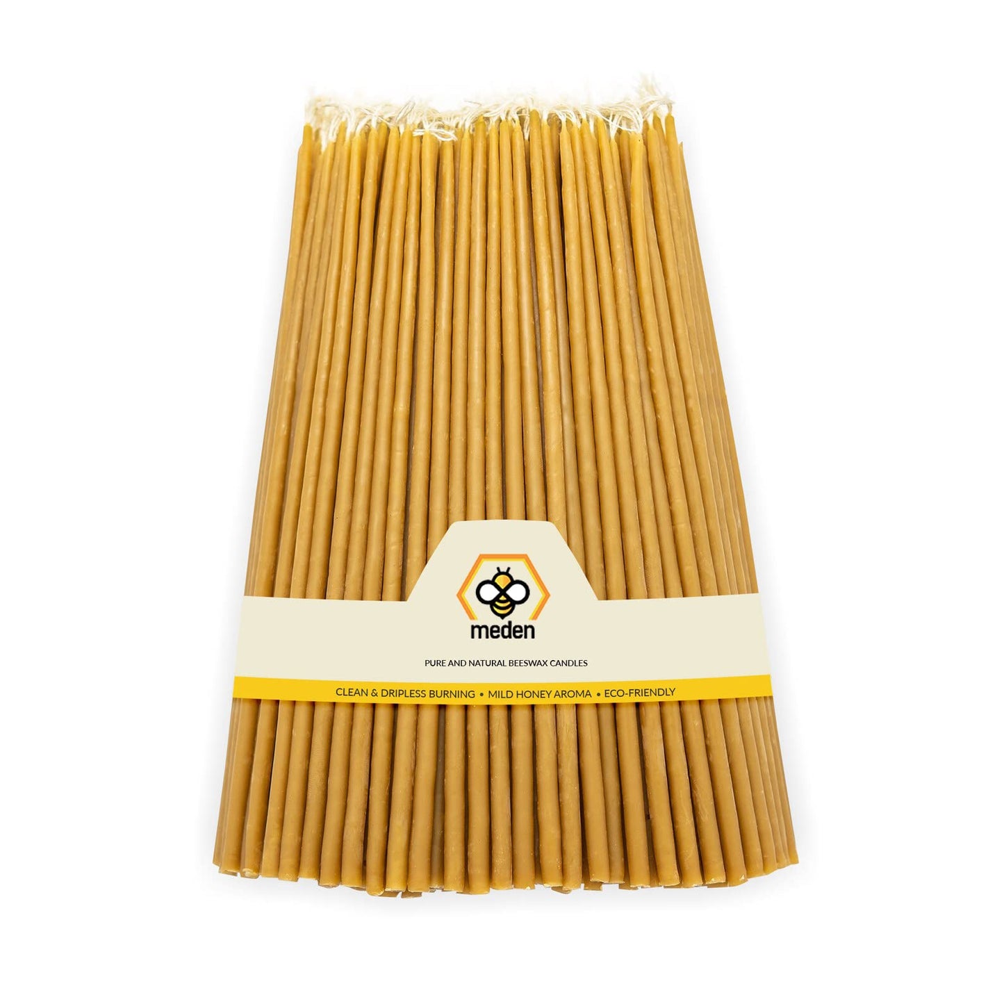 Lot de 5 bougies ou plus , d'église en cire d'abeille pure – Fabriquées à la main – Bougies d'église orthodoxe pour prière, rituel – Sans suie, sans goutte, hautes, pliables, hauteur 27 cm