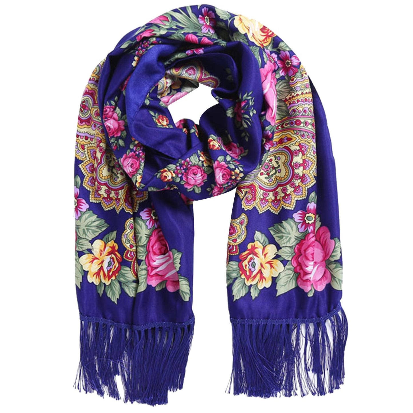 Foulard femme de style slave, plusieurs coloris