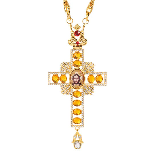 Croix Pectorale Icône Sainte Face de Jesus