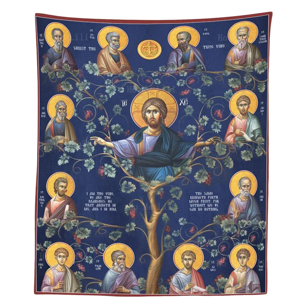 Tapisserie Christ Vigne et les Branches / Byzantine Orthodox Icons