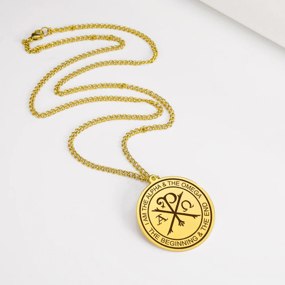 Greek Orthodox Alpha Omega Collier