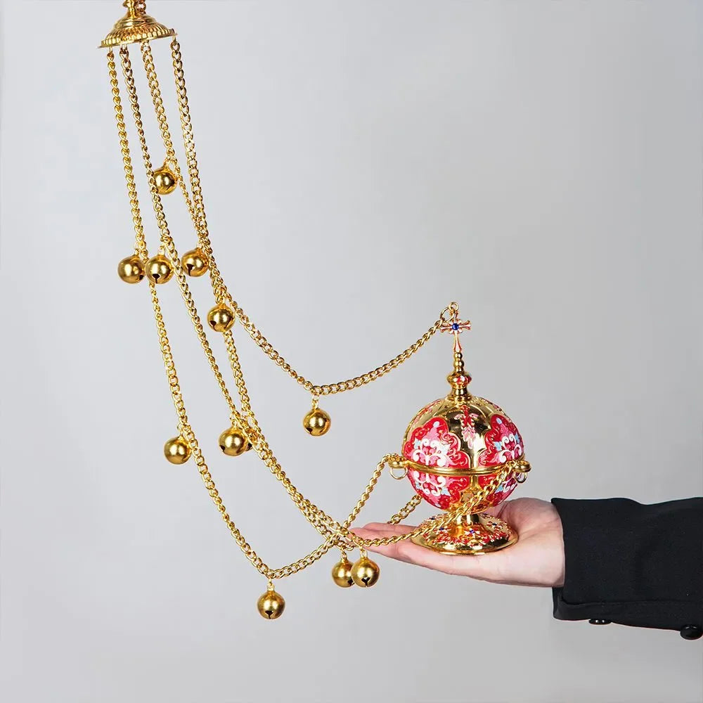 Orthodox Incense Burner and Wall Hook Set