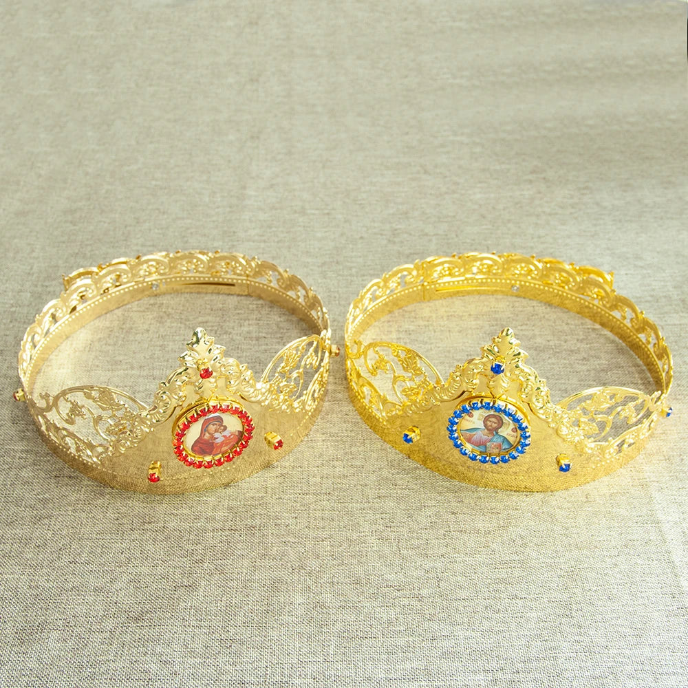 Set de couronnes pour mariage orthodoxe